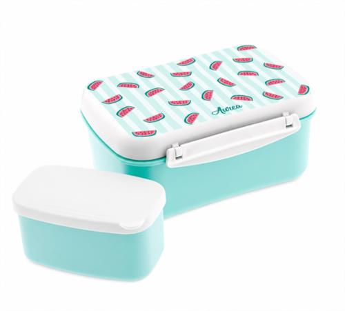 Tupper hermético con placa refrigerante y cajita - JUICY SUMMER MINT