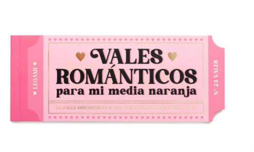 Bloque de 24 cupones románticos - español - Gift Vouchers