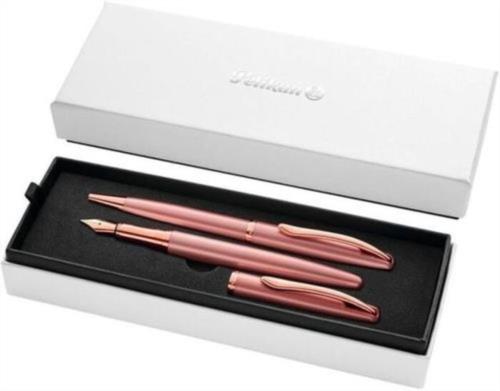 Set boligrafo + estilográfica jazz noble rosa