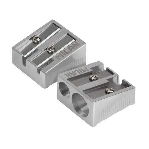 sacapuntas de aluminio dobles