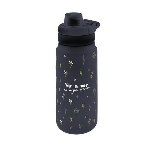  BOTELLA TÉRMICA SPORT / SPORT THERMAL BOTTLE 750ML - BLACK FLORAR CHIC