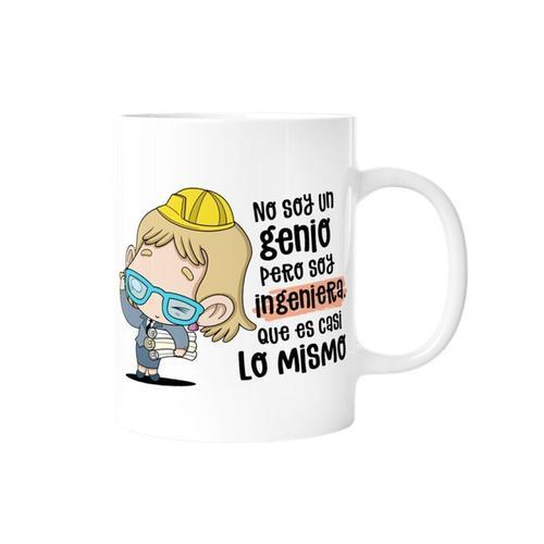 TAZA - NO SOY UN GENIO,SOY INGENIERA,QUE ES CASI LO MISMO