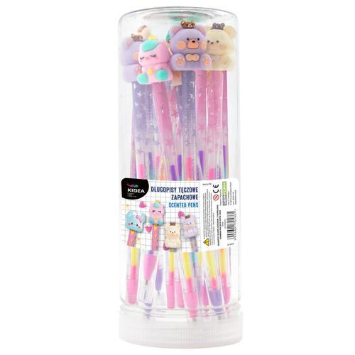 Boligrafos perfumados ARCOIRIS CON TOPPER KAWAII
