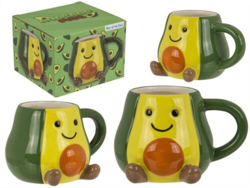 TAZA 370ML AGUACATE KAWAII 13,5X8,5CM EN CAJA